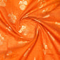 Rust Orange Zari Saree