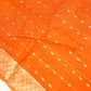Rust Orange Zari Saree