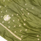 Olive Dark Green Designer Saree