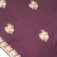 Dark Purple Designer Saree