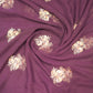 Dark Purple Designer Saree
