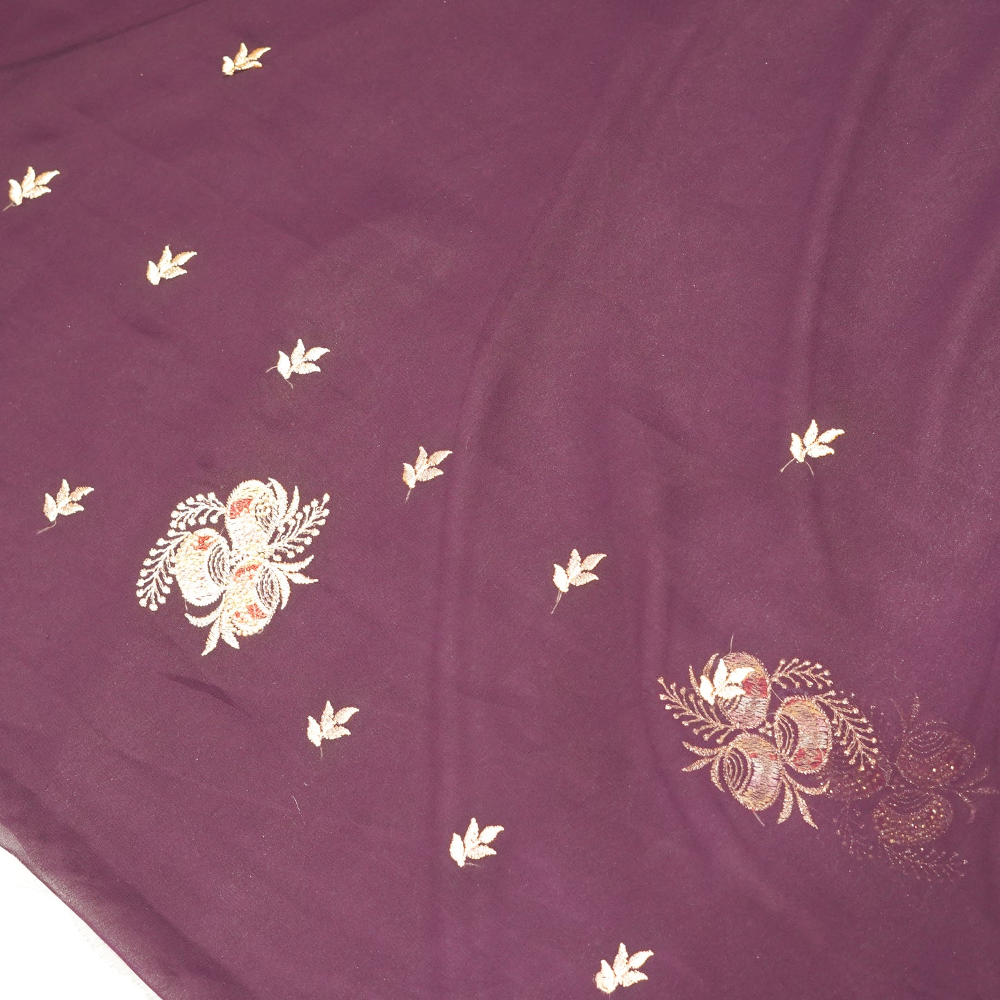 Dark Purple Designer Saree