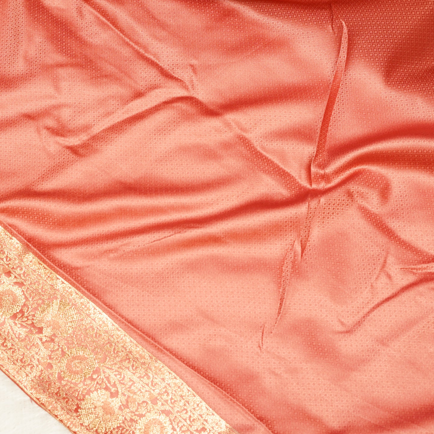 Onion Pink Banarasi Silk Saree