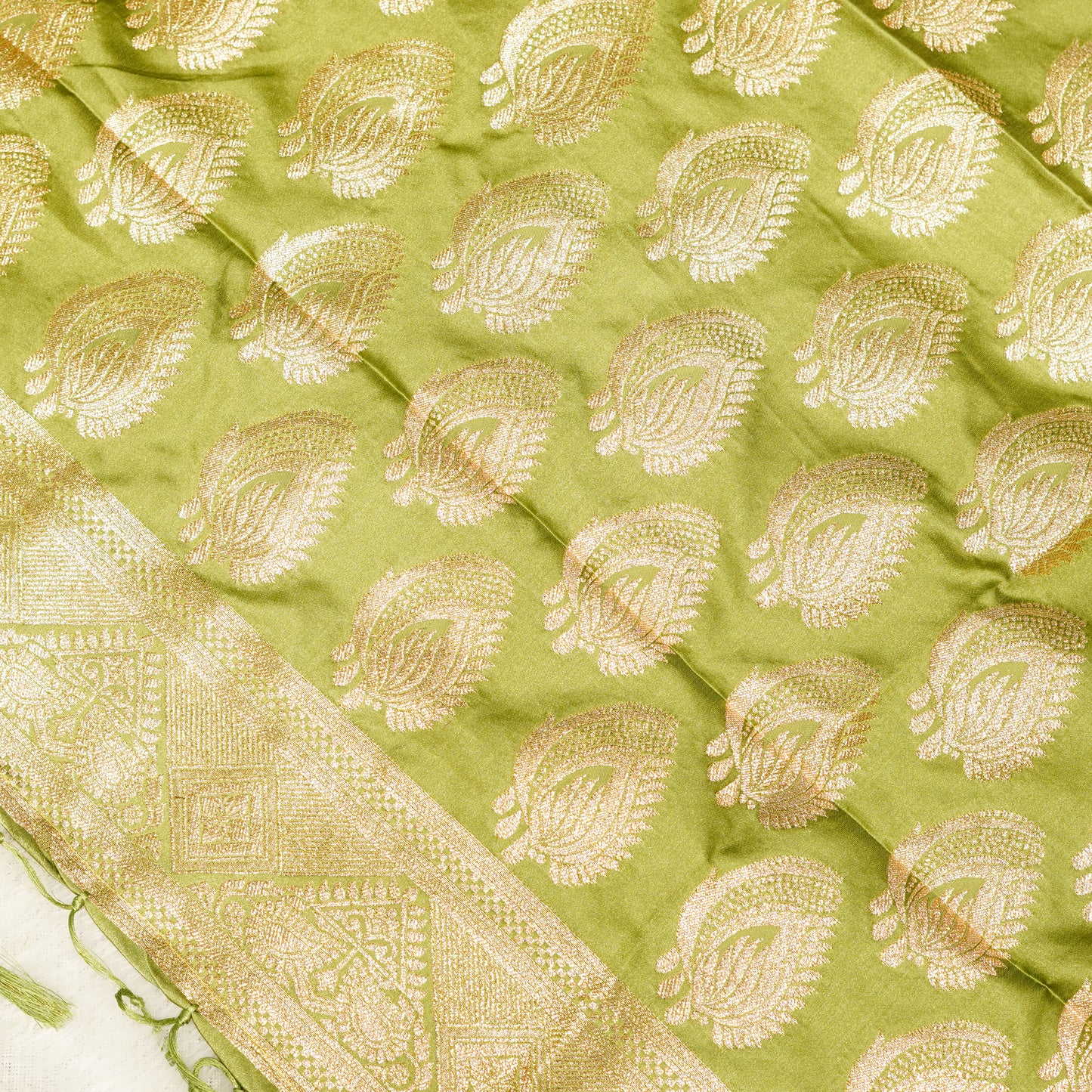 Pista Green Saree