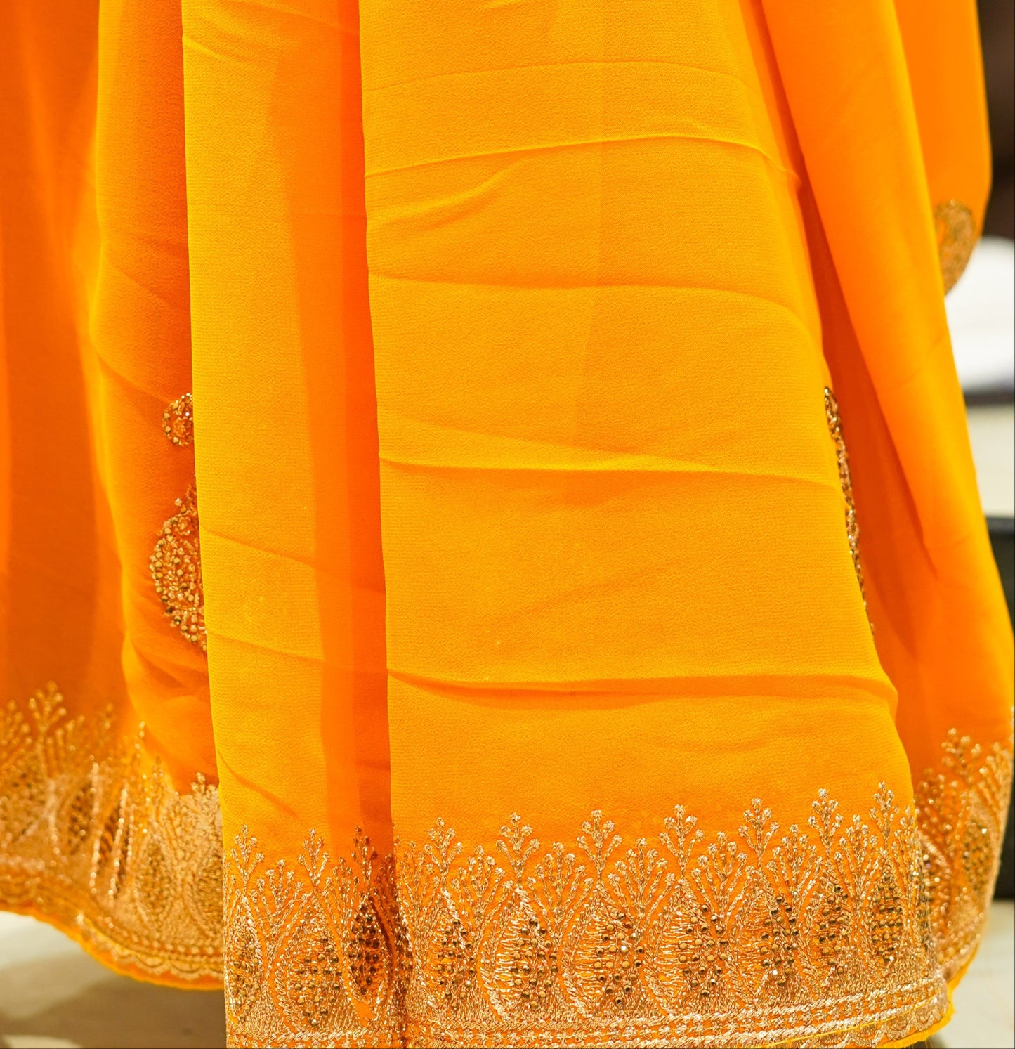 Mustard Yellow Saree