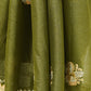Olive Dark Green Designer Saree