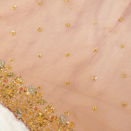 Lilac Multicolour Saree with Embroidered
