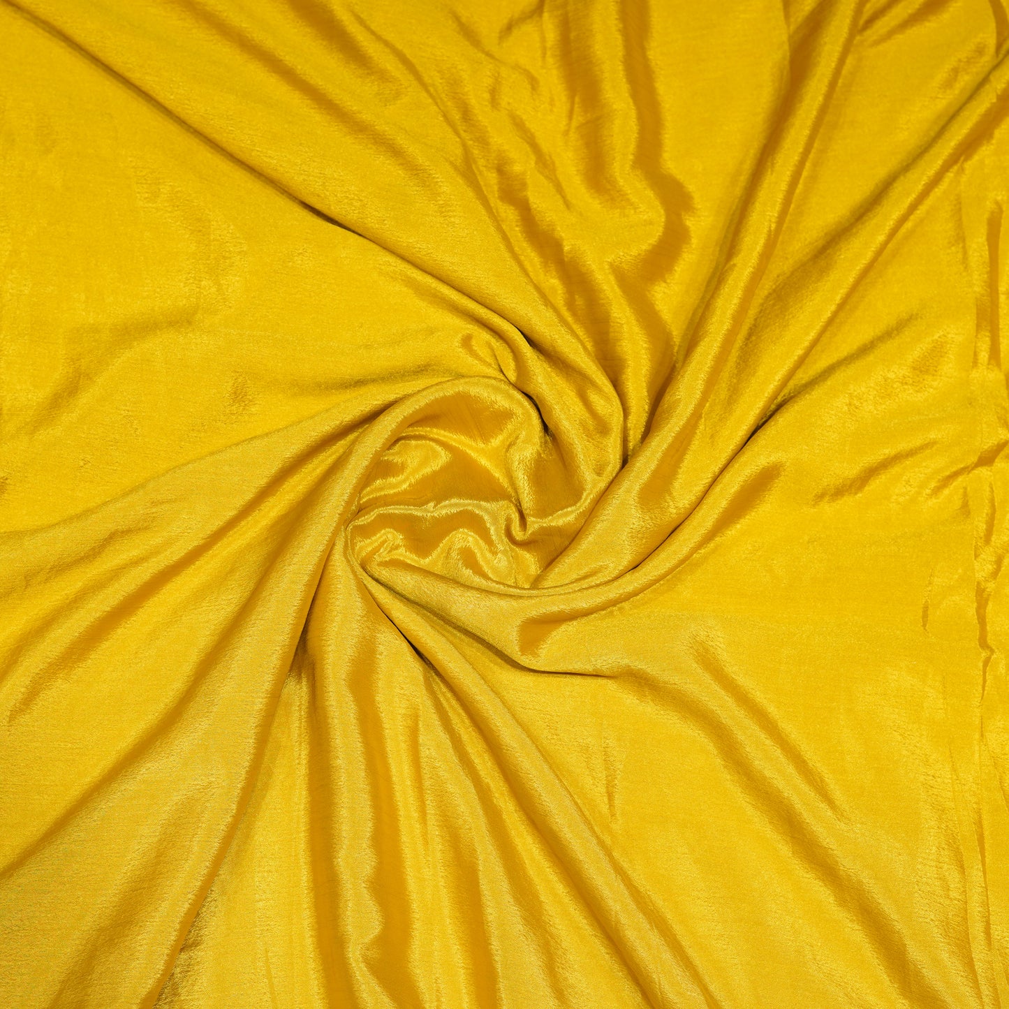 Yellow crepe saree with olive embroidery work and stitched blouse
