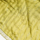 Green georgette saree with stitched blouse