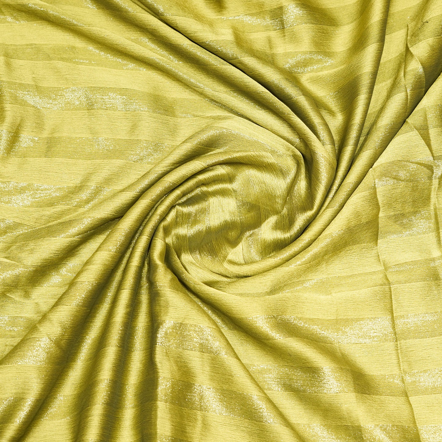 Green georgette saree with stitched blouse