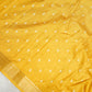 Yellow Semi Silk Bandhani Print Saree