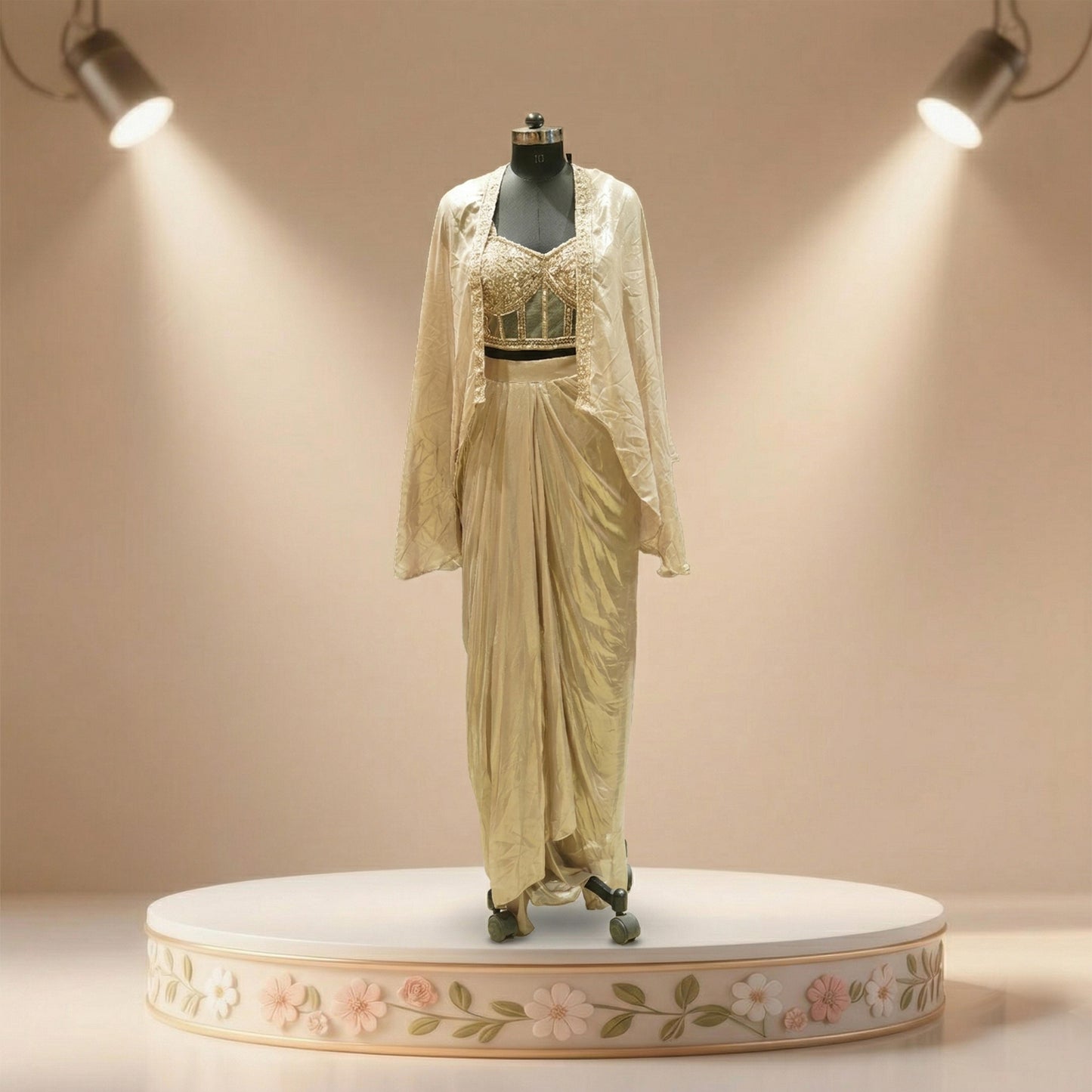 Champagne Gold Saree