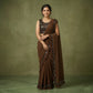 Brown Saree Frill Saree