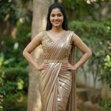 Copper Colour Pearl Saree