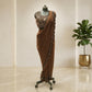 Brown Saree Frill Saree
