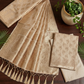 Champagne Gold Banarasi Silk 3-Piece Suit Fabric