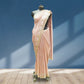 Onion Pink Wrinkle Tissue Silk Saree