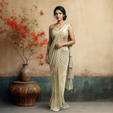 Champagne Gold Saree