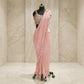 Pink Floral Frill Saree