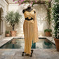 Champagne Gold Shimmer Lycra Saree