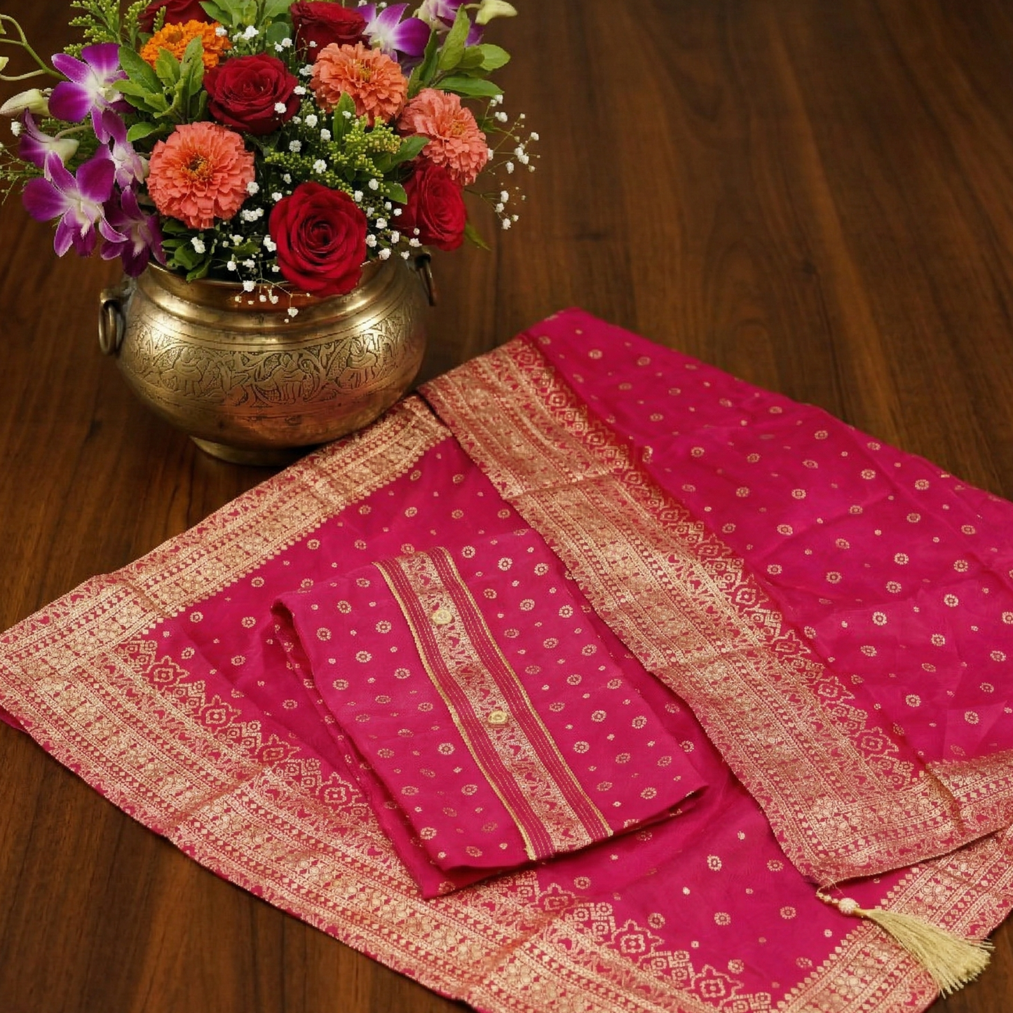 Pure Crepe Silk 3-Piece Suit Fabric
