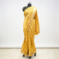Yellow Semi Silk Bandhani Print Saree