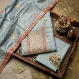 Powder Blue 3-Piece Suit Fabric