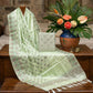 Mint Green Banarasi Silk Fabric