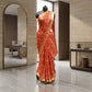 Red Bandej Georgette Saree