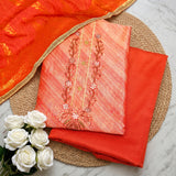 Orange 3-Piece Suit Fabric