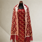 Maroon Pink / Plum Cotton Banarasi Silk Fabric