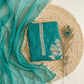 Teal Blue Soft Tissue 3-Piece Suit Fabric