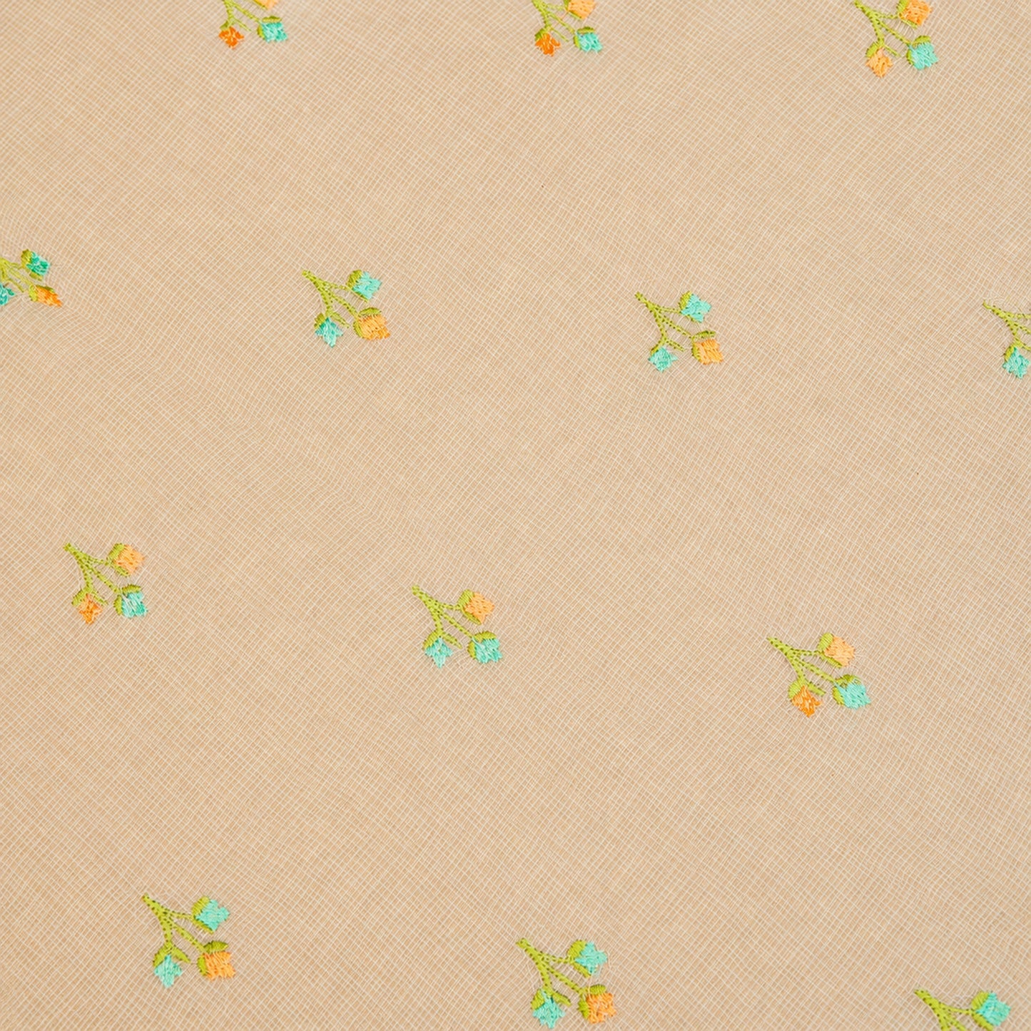 Chikoo cotton linen saree