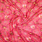 Chiffon crepe saree in Maroon Ghatchola design