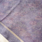 Lilac Blue floral design saree with gold silver zari border