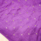 Blue Pink Bandhani Design Italian Crepe Saree