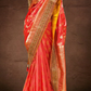 Premium Orange Dolla Silk Saree