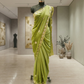 Pista Green Designer Saree