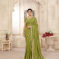 Pista Green Designer Saree