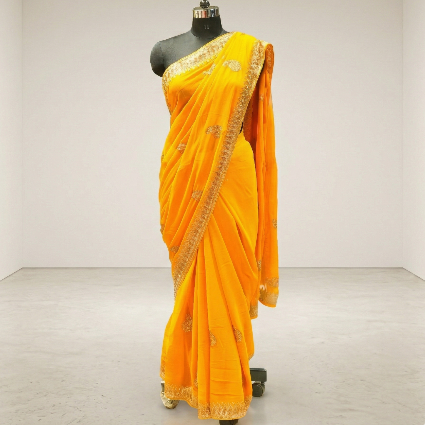 Mustard Yellow Saree