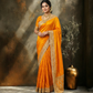 Mustard yellow simaya georgette with  zari and stone work 