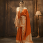Orange Banarasi Silk Saree