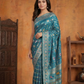 Royal Blue Ghat Chola Print Dolla Silk Saree with Swarovski & Meenakari Work