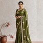 Olive Dark Green Designer Saree